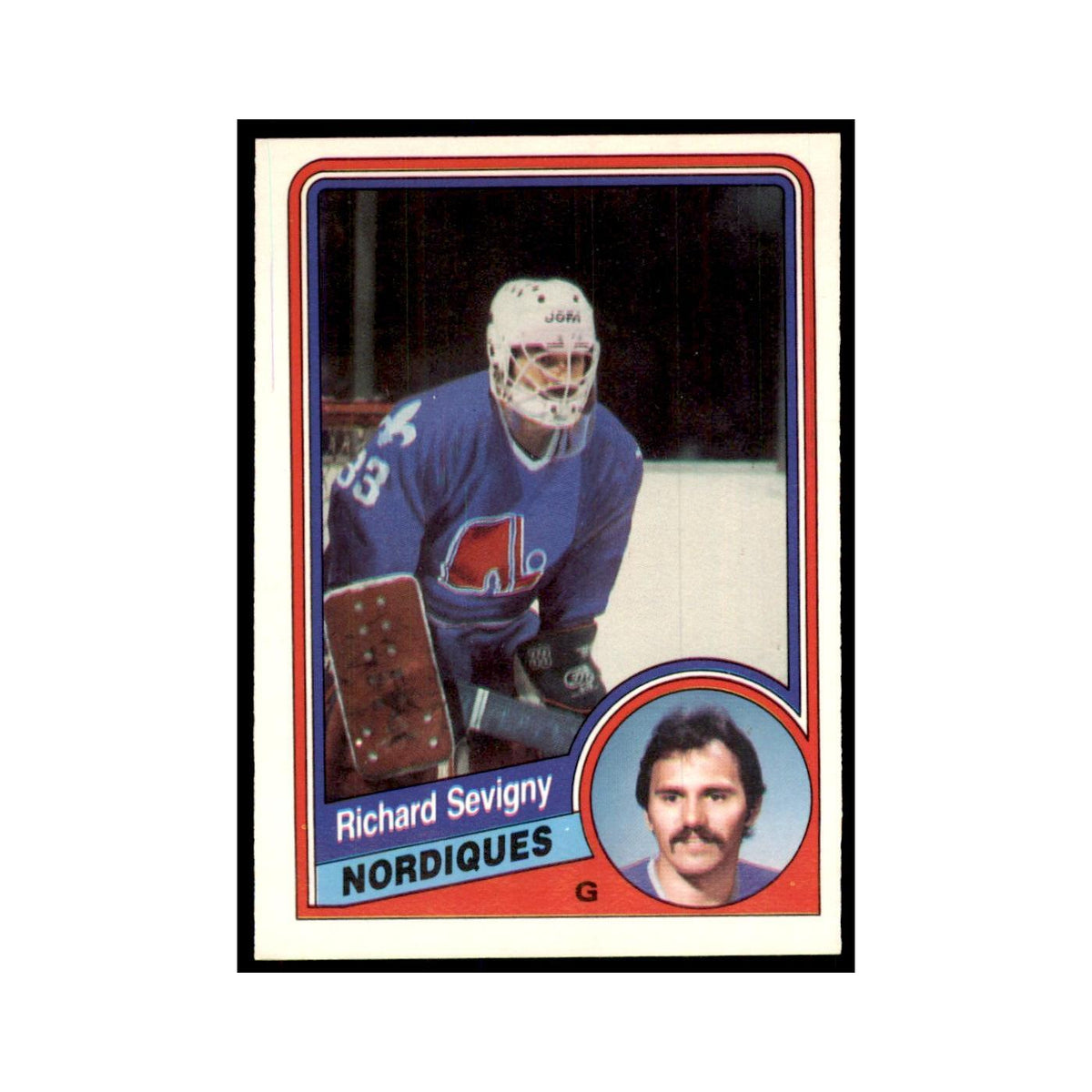 1984 O-Pee-Chee Richard Sevigny Quebec Nordiques #289