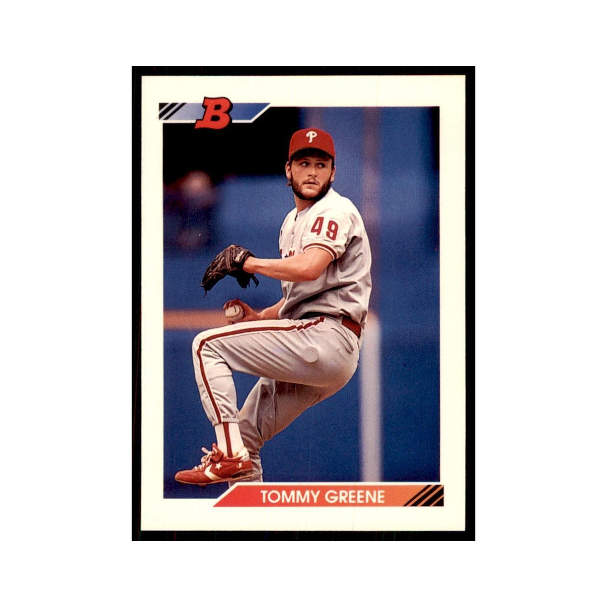 1992 Bowman Tommy Greene Baseball Cards #227