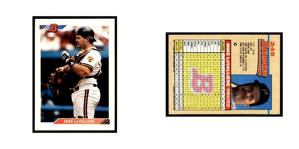 1992 Bowman Mike LaValliere Baseball Cards #245