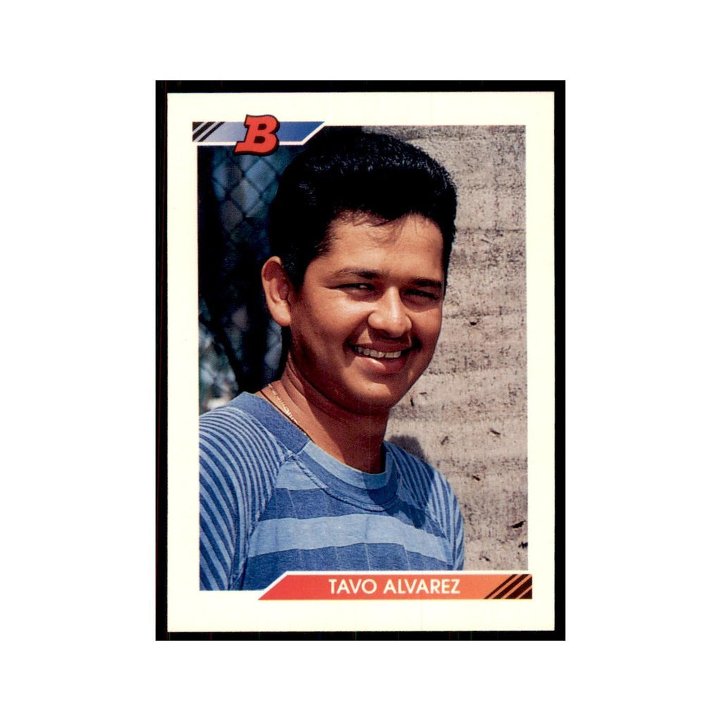 1992 Bowman Tavo Alvarez Baseball Cards #165