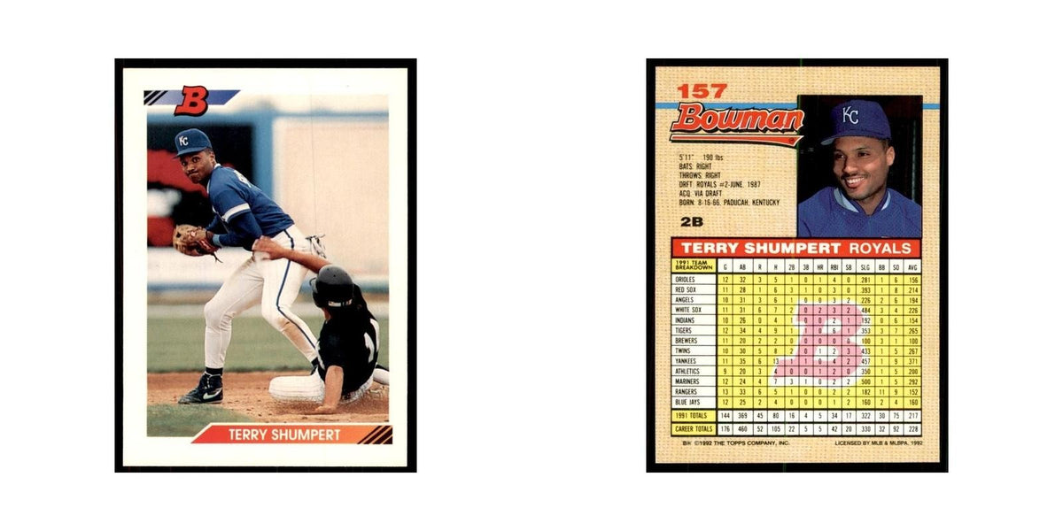 1992 Bowman Terry Shumpert Baseball Cards #157