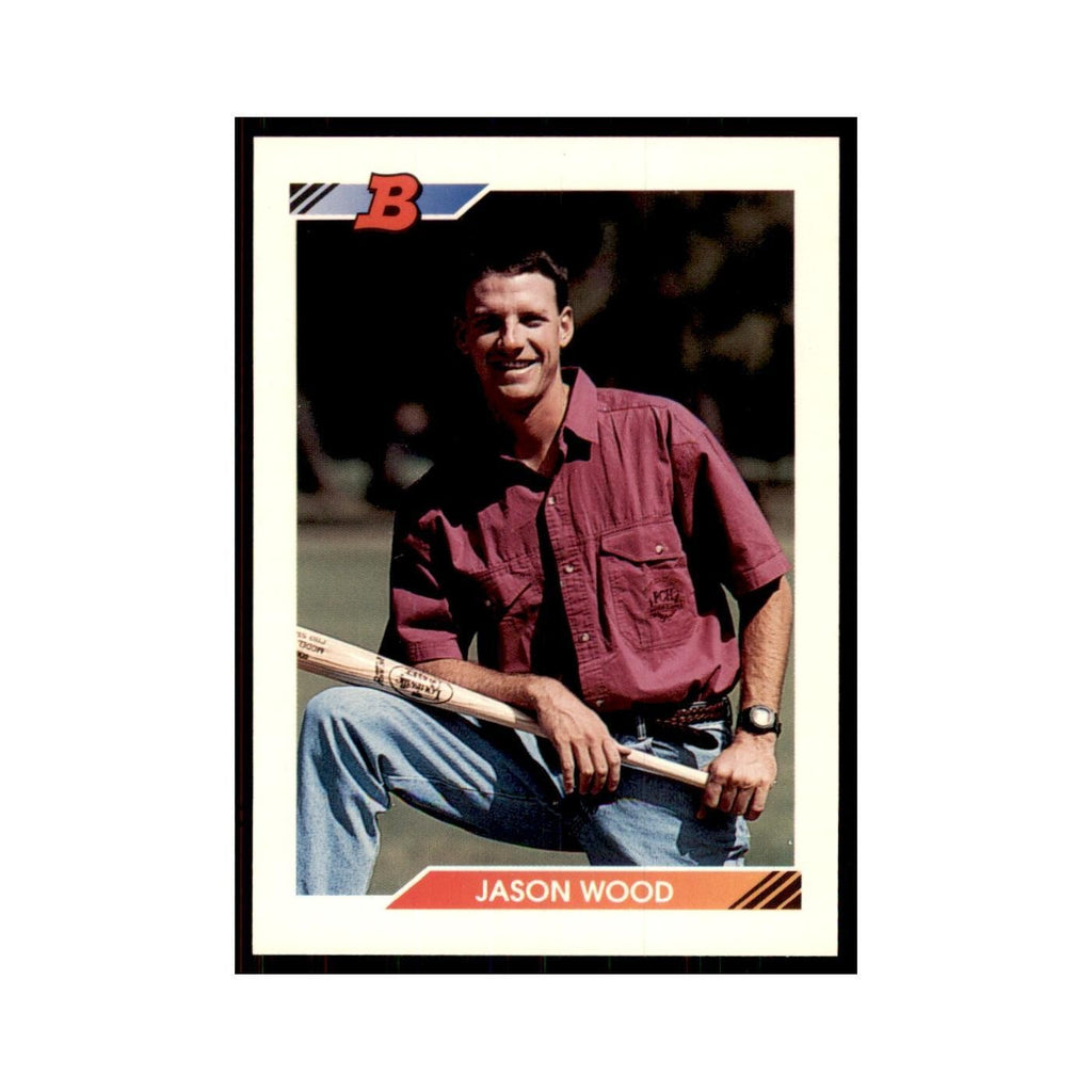 1992 Bowman Jason Wood Baseball Cards #262