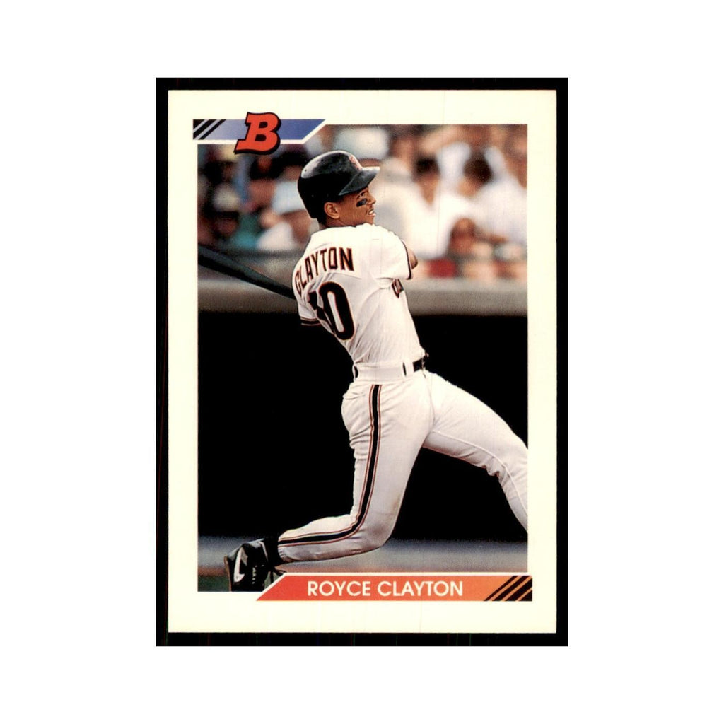 1992 Bowman Royce Clayton Baseball Cards #212