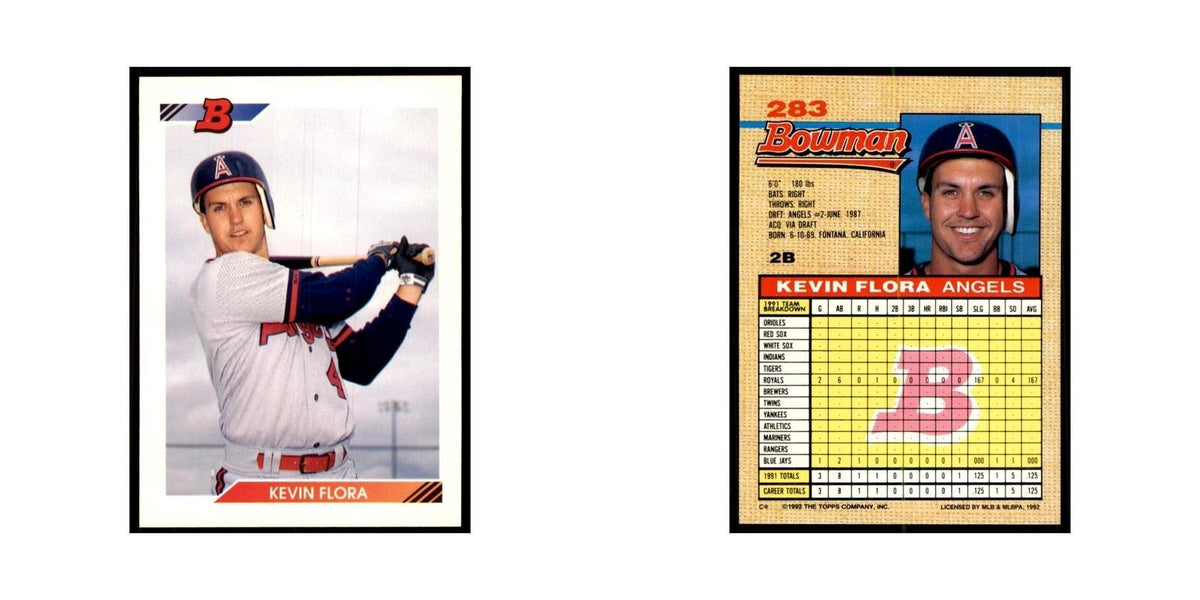 1992 Bowman Kevin Flora Baseball Cards #283