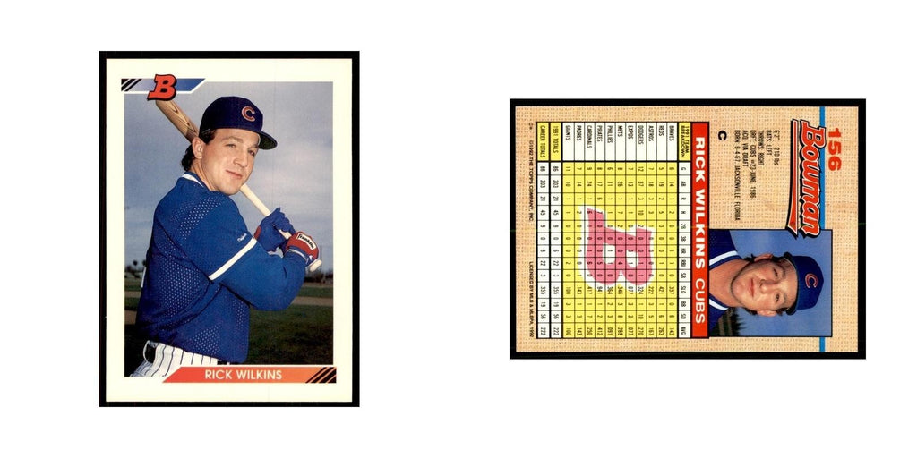 1992 Bowman Rick Wilkins Baseball Cards #156