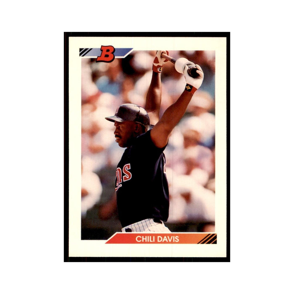 1992 Bowman Chili Davis Baseball Cards #195