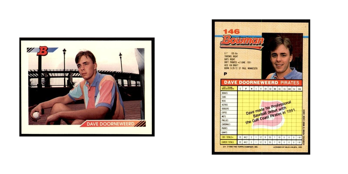 1992 Bowman Dave Doorneweerd Baseball Cards #146