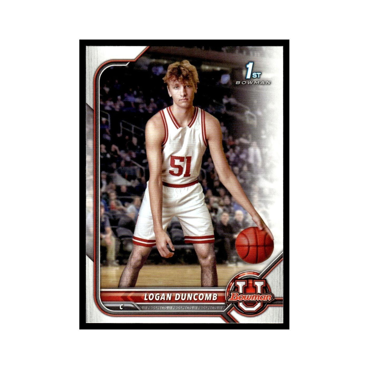 Logan Duncomb 2022 Bowman University #16 Basketball Card NM