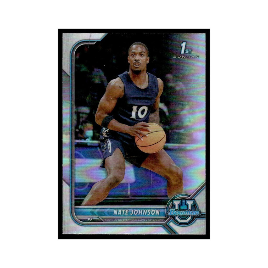 Nate Johnson 2022 Bowman University #59 Basketball Card NM