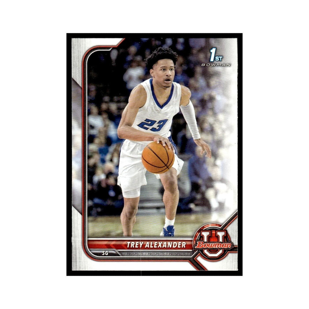Trey Alexander 2022 Bowman University #14 Basketball Card NM
