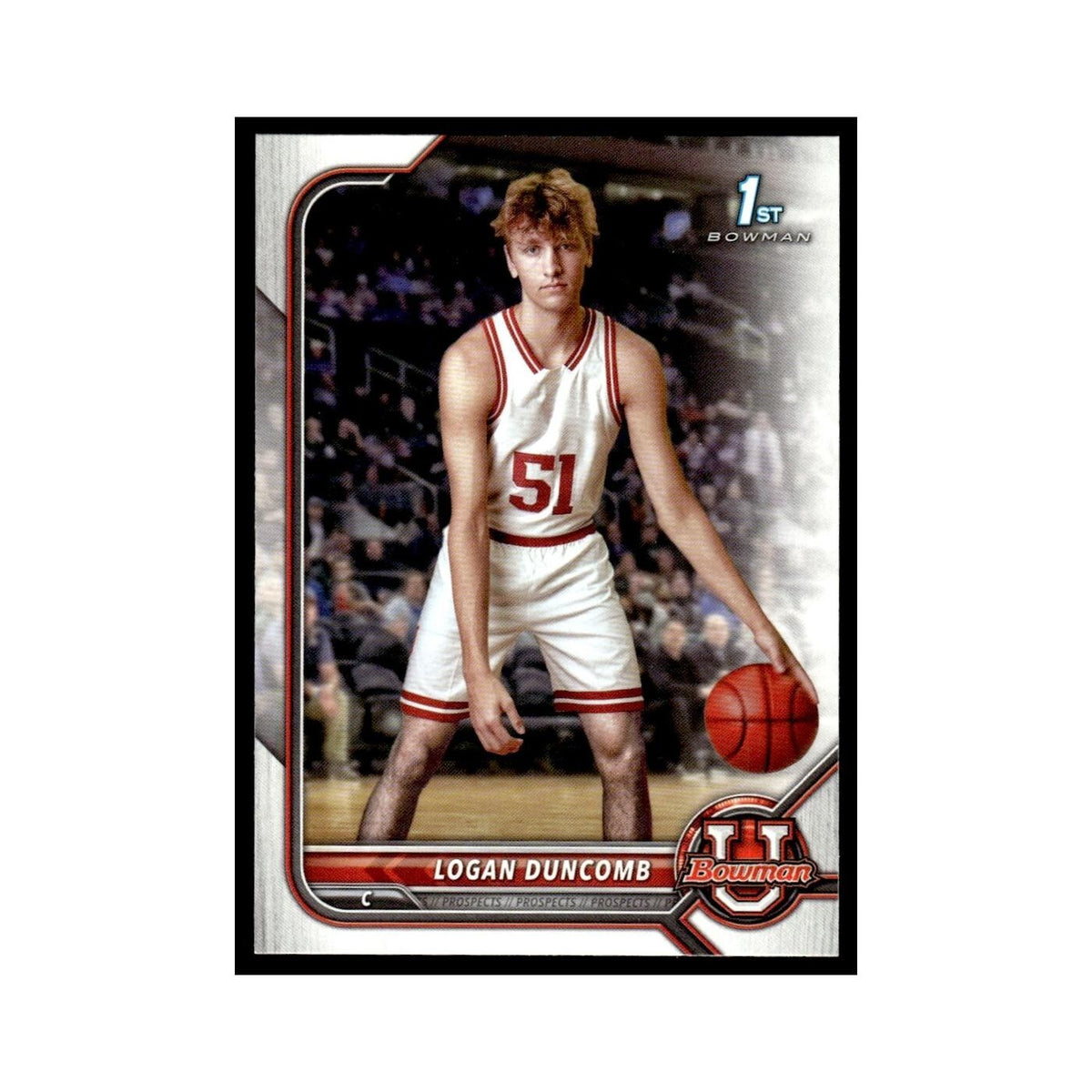 Logan Duncomb 2022 Bowman University #16 Basketball Card NM