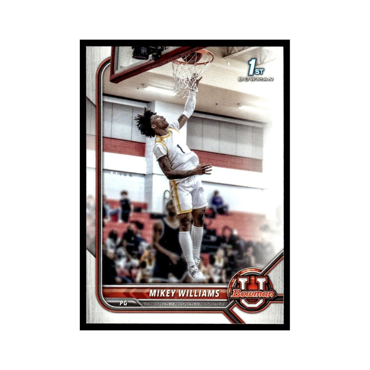 Mikey Williams 2022 Bowman University #1 Basketball Card NM