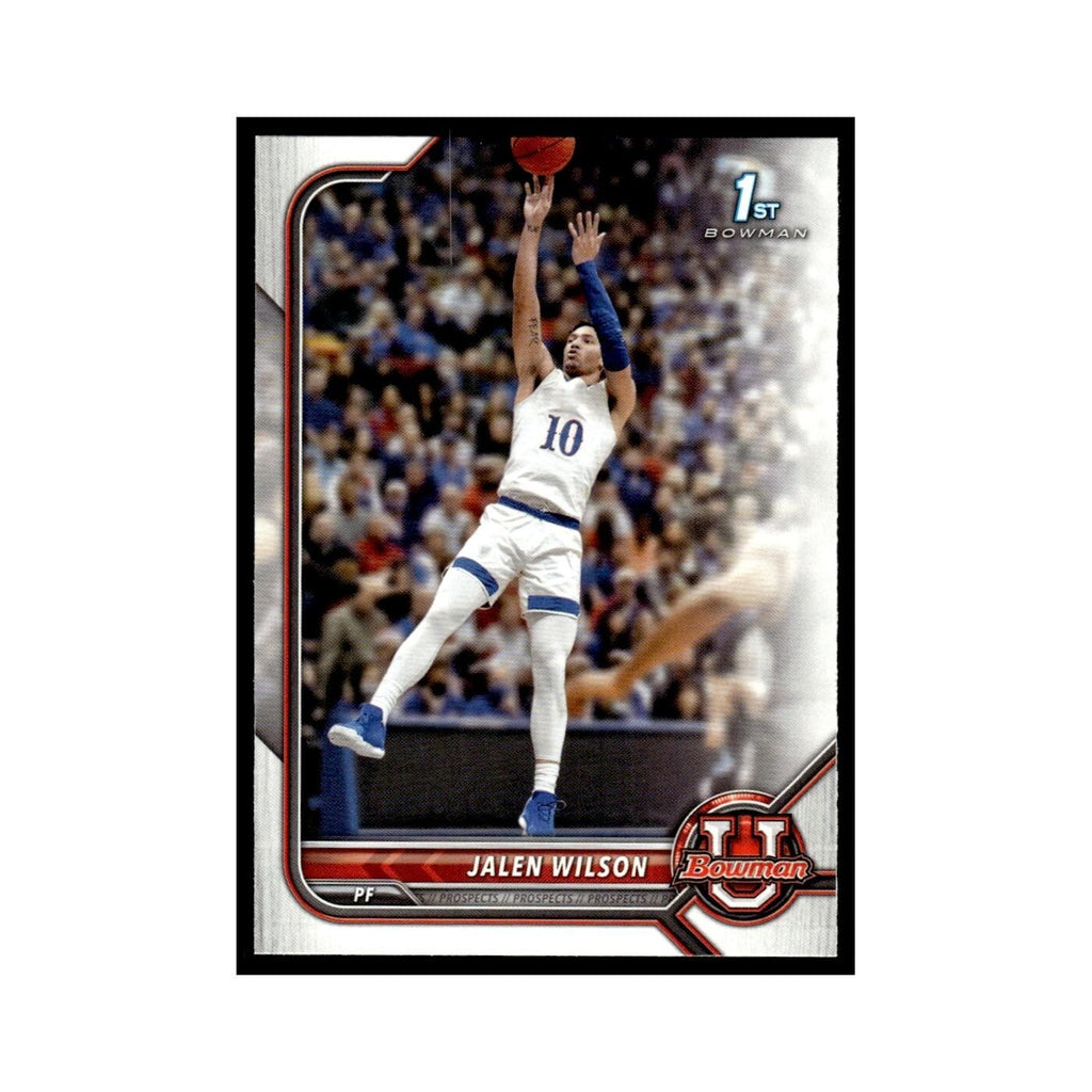 Jalen Wilson 2022 Bowman University #3 Basketball Card NM