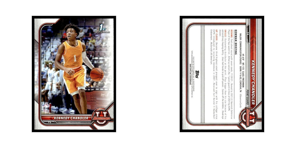 Kennedy Chandler 2022 Bowman University #24 Basketball Card NM