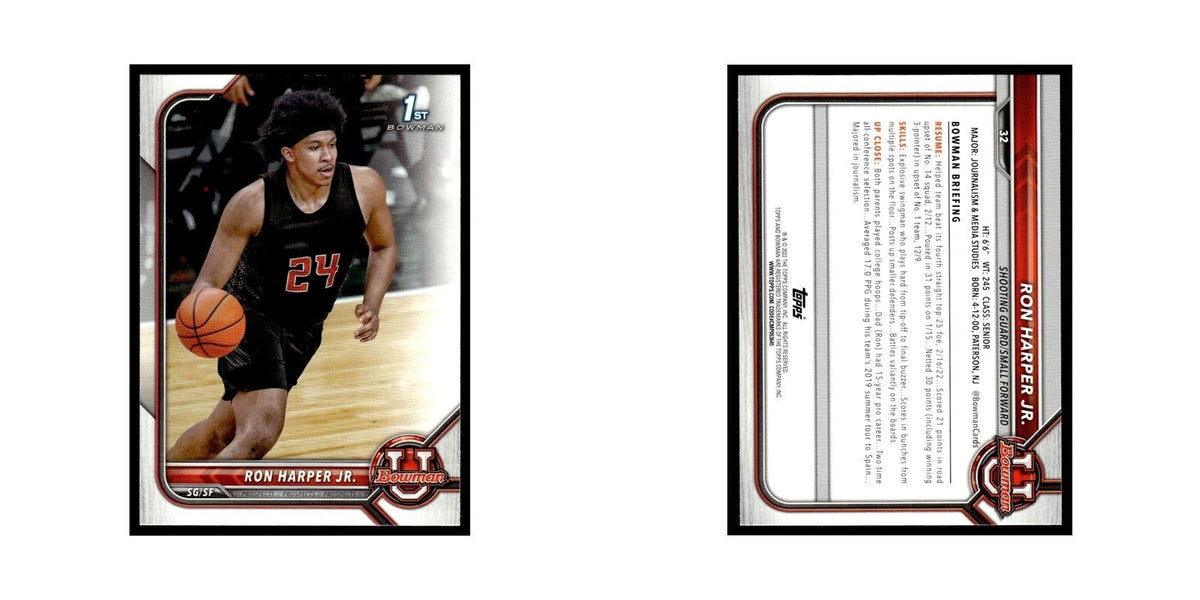 Ron Harper Jr. 2022 Bowman University #32 Basketball Card NM