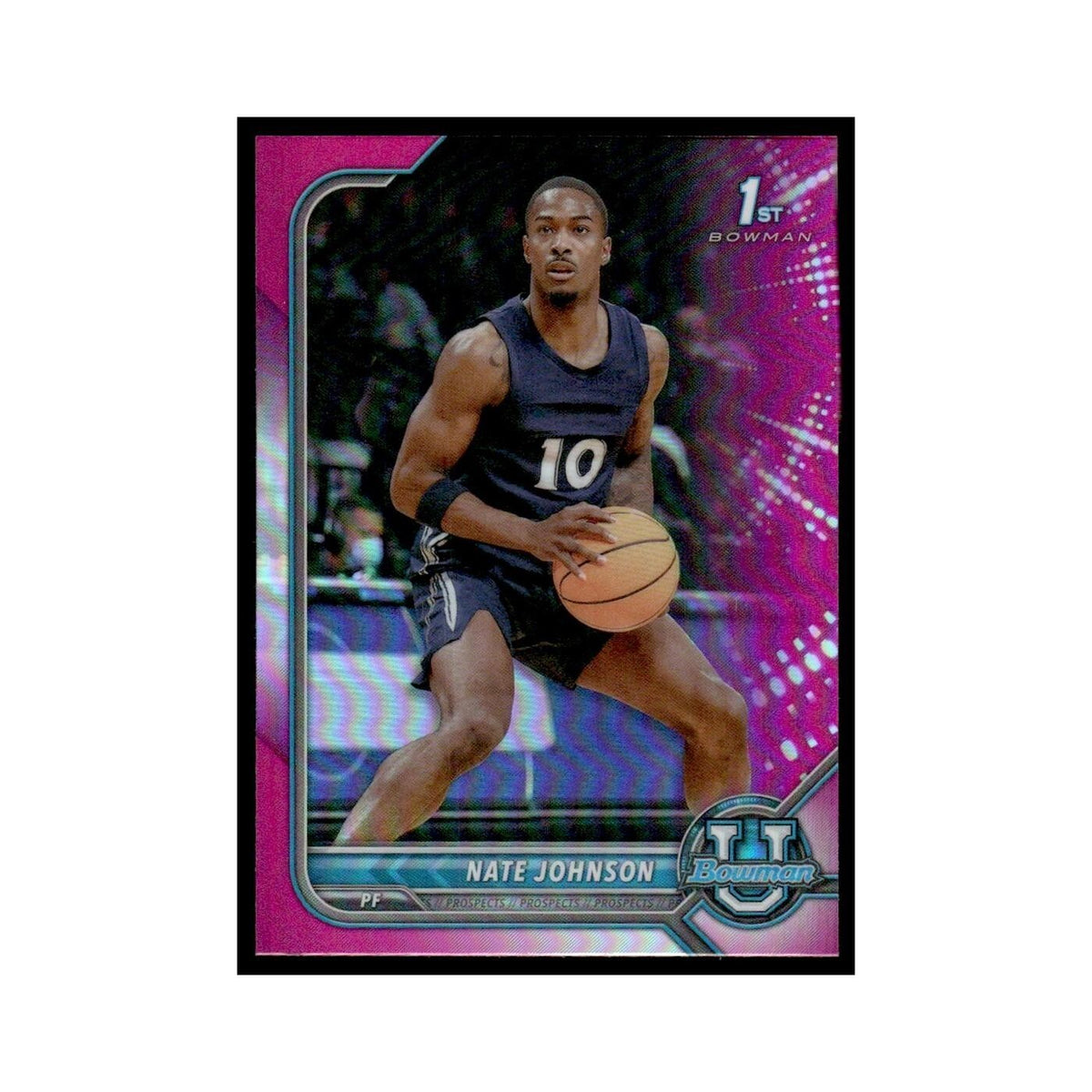 Nate Johnson 2022 Bowman University #59 Basketball Card NM