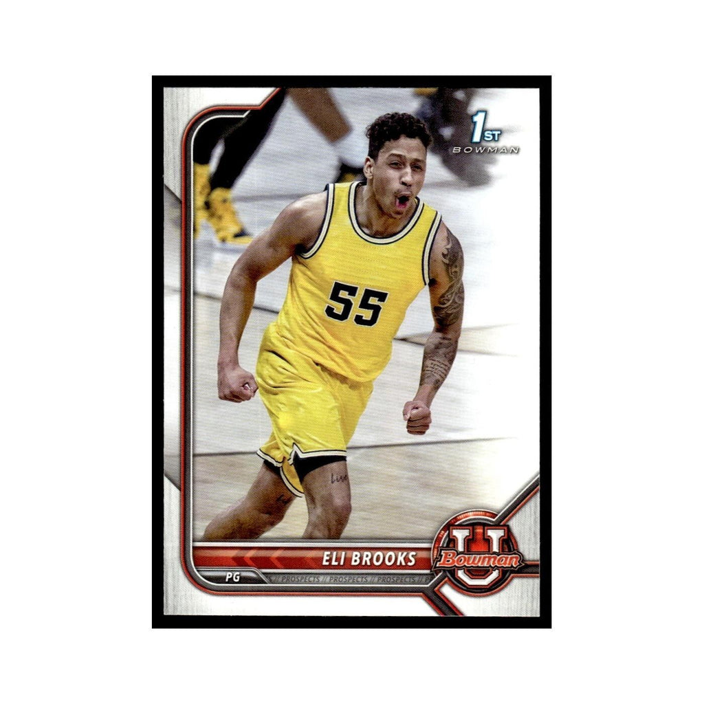 Eli Brooks 2022 Bowman University #72 Basketball Card NM