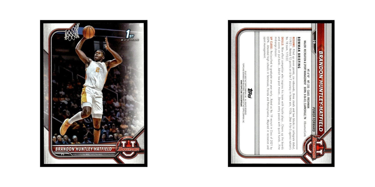 Brandon Huntley-Hatfield 2022 Bowman University #29 Basketball Card NM