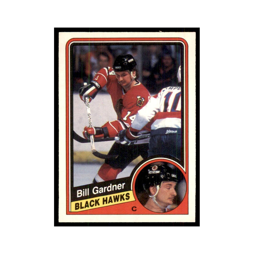 1984 O-Pee-Chee Bill Gardner Chicago Blackhawks #35