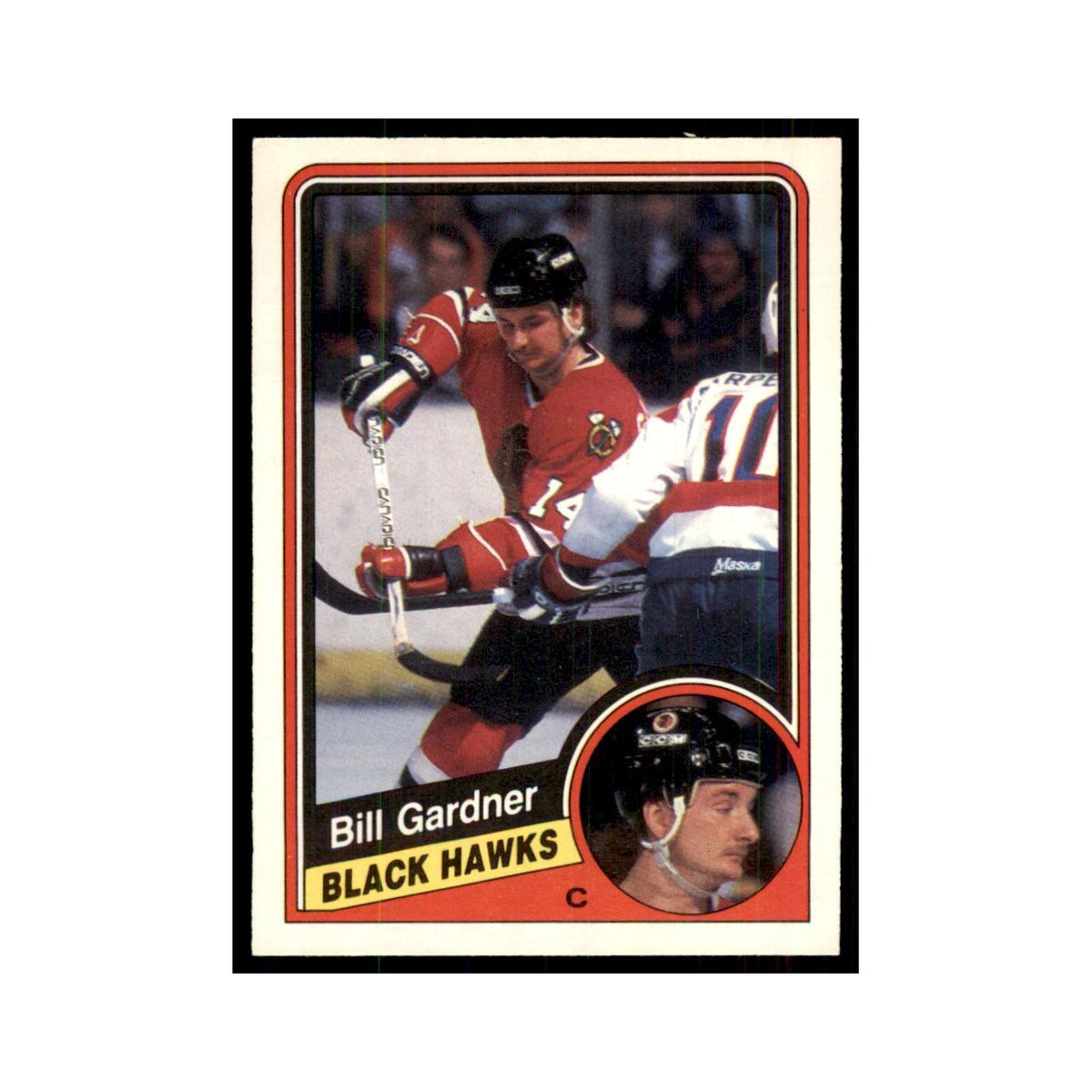 1984 O-Pee-Chee Bill Gardner Chicago Blackhawks #35