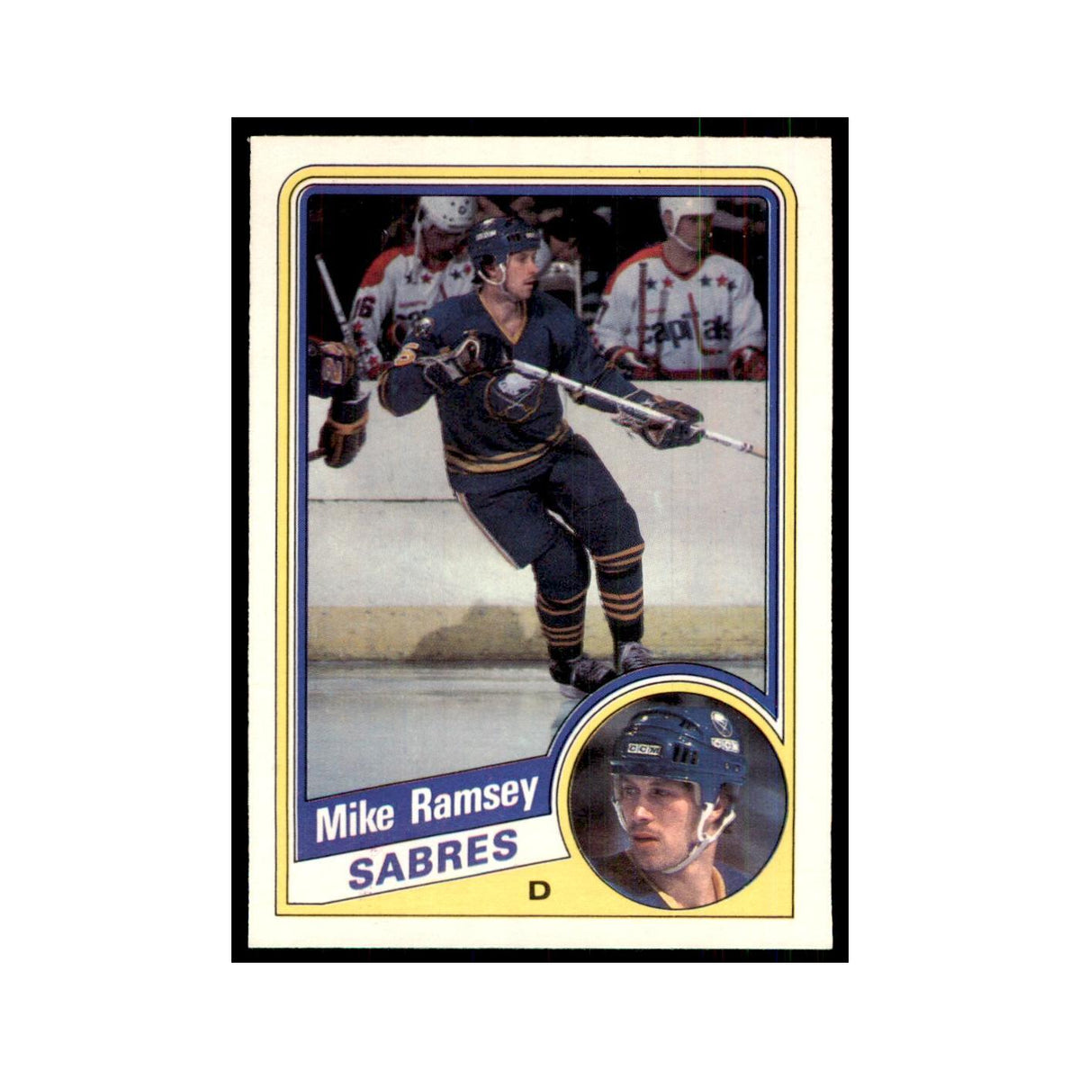 1984 O-Pee-Chee Mike Ramsey Buffalo Sabres #28