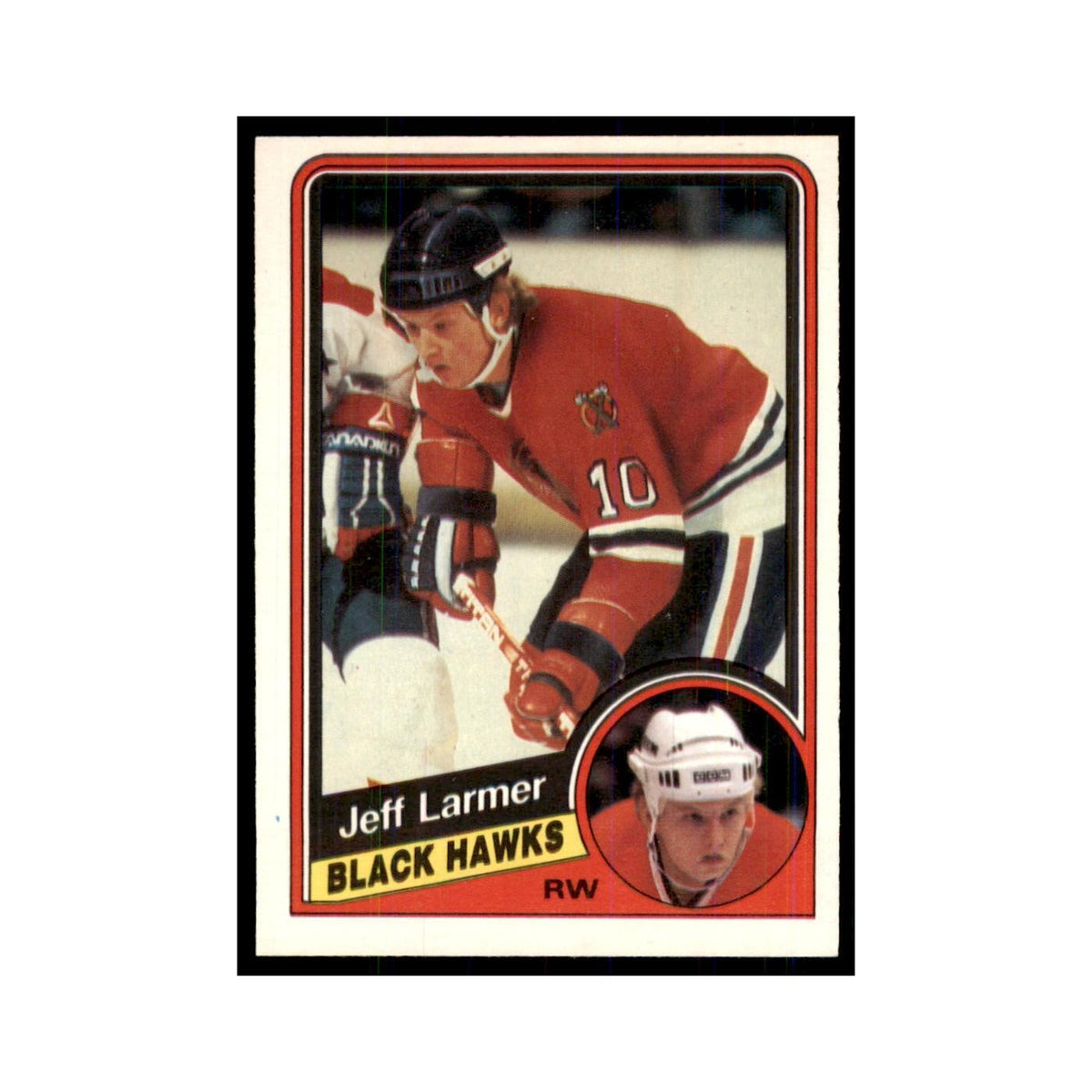 1984 O-Pee-Chee Jeff Larmer Chicago Blackhawks #36
