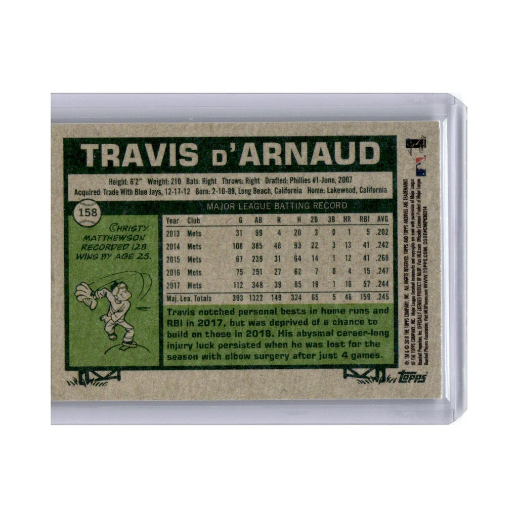 2018 Topps Archives Travis d'Arnaud Mets #158