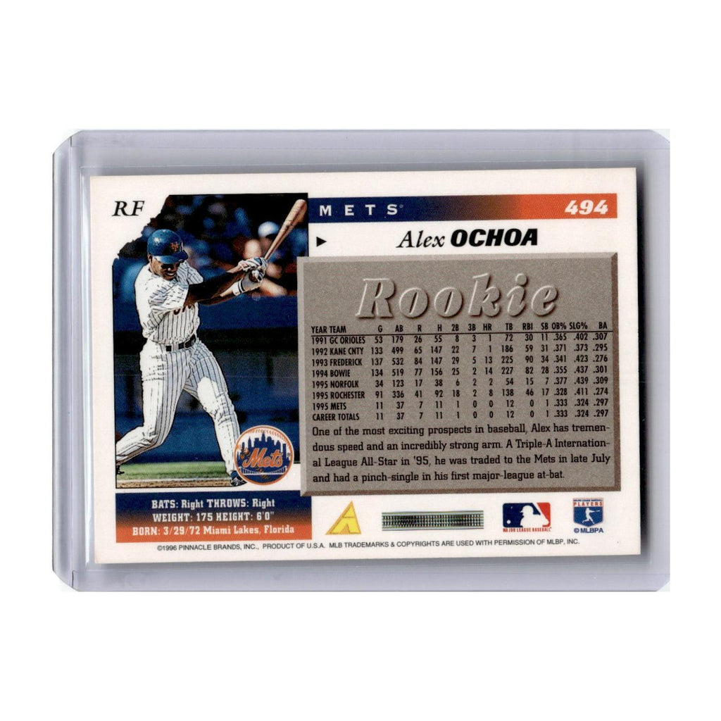1996 Score Alex Ochoa Mets #494