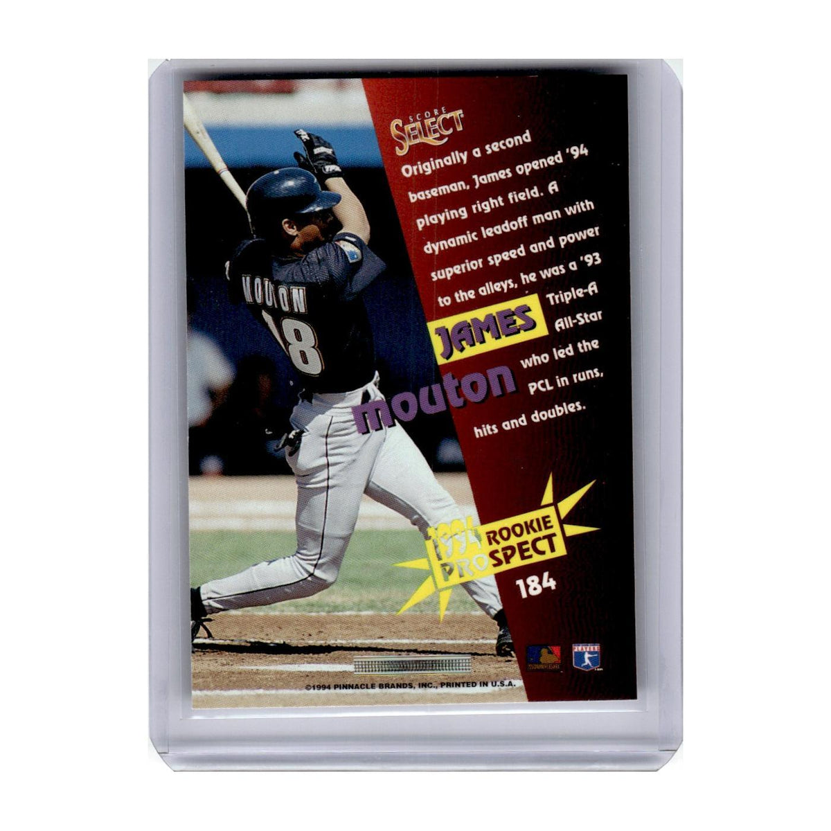 1994 Select James Mouton Astros #184