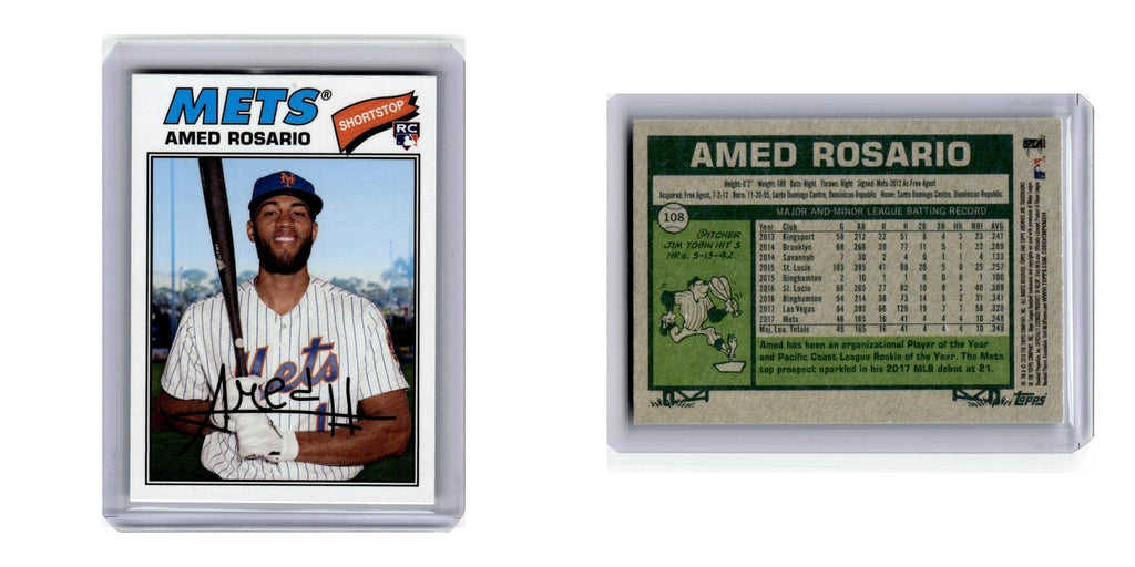 2018 Topps Archives Amed Rosario RC Mets #108