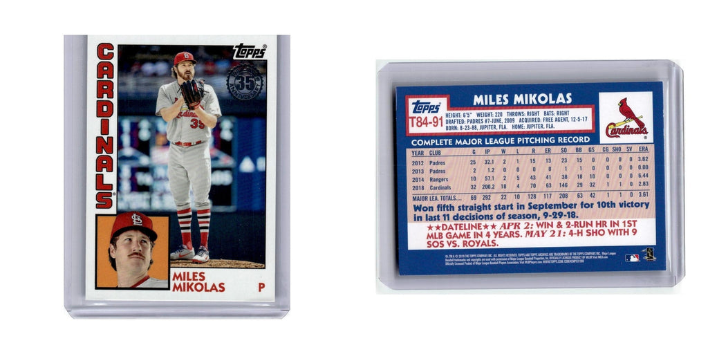 2019 Topps Miles Mikolas Cardinals #T84-91