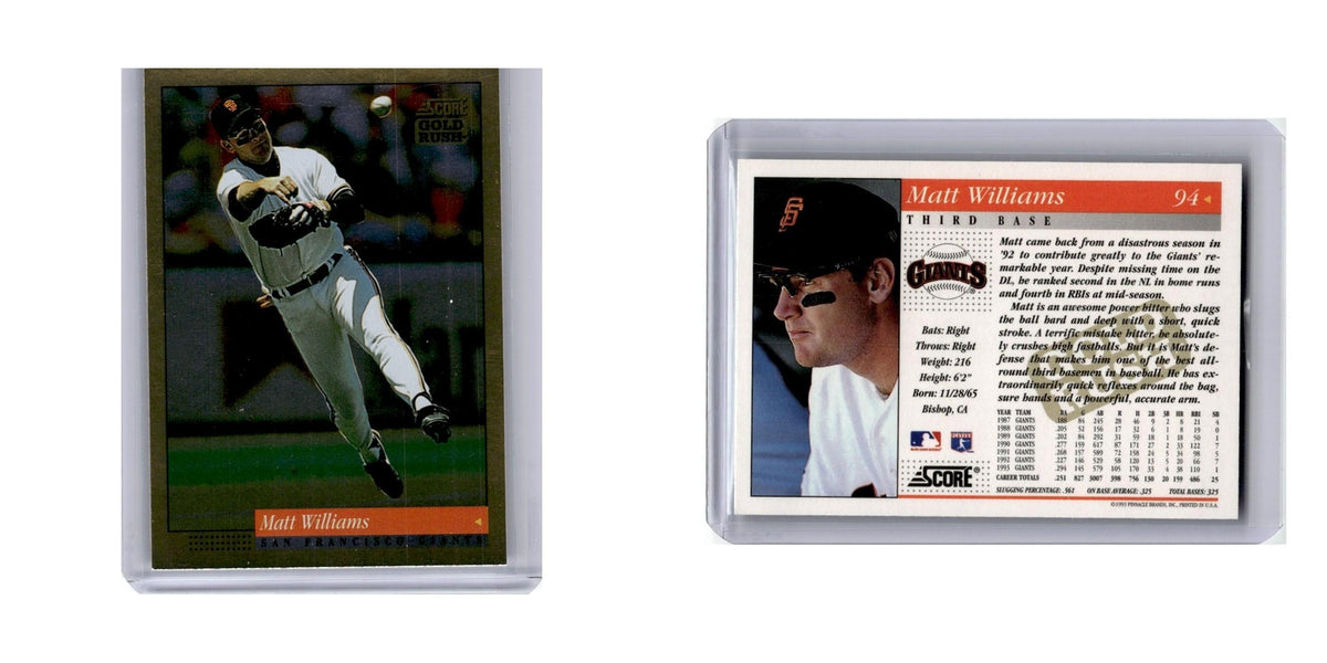 1994 Score Gold Rush Matt Williams Giants #94