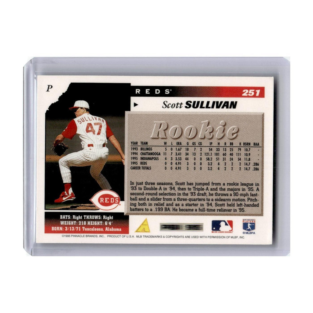 1996 Score Scott Sullivan Reds #251