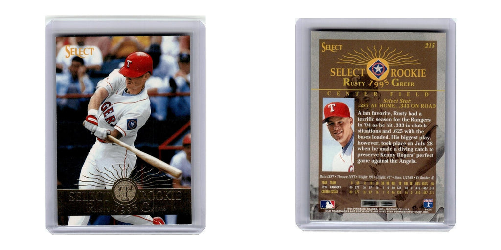 1995 Select Rusty Greer Rangers #215