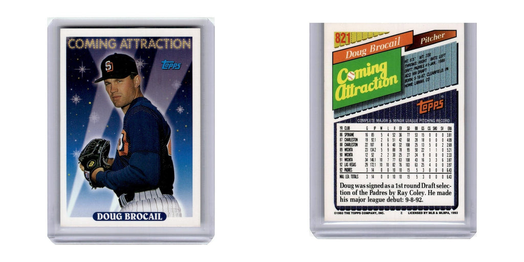 1993 Topps Doug Brocail RC Padres #821