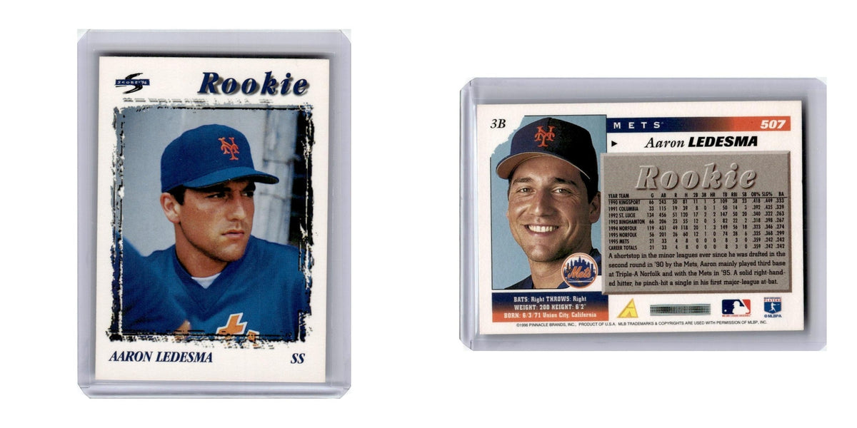 1996 Score Aaron Ledesma Mets #507