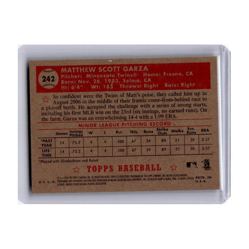 2006 Topps '52 Matt Garza RC Twins #242