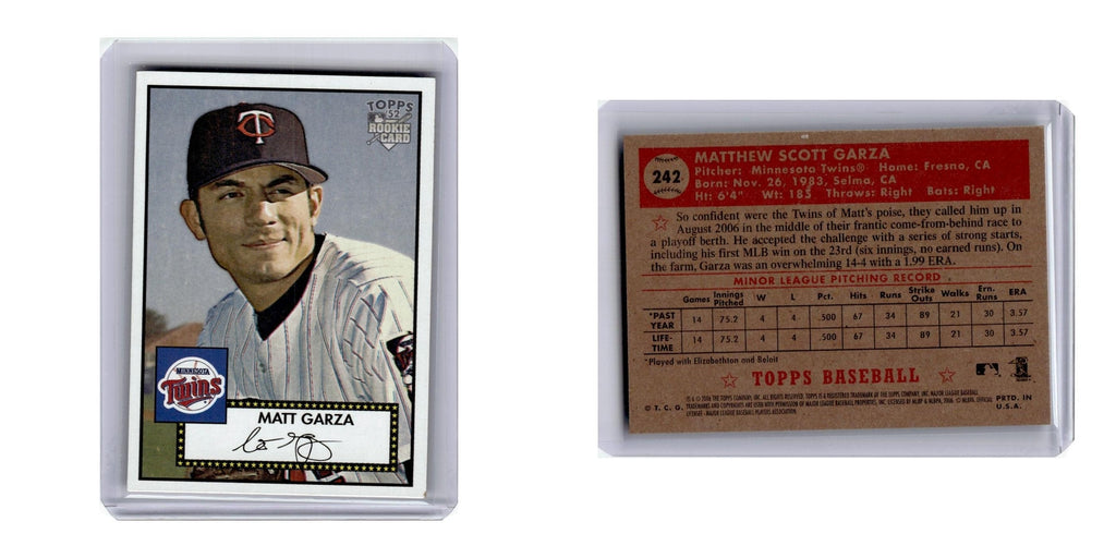 2006 Topps '52 Matt Garza RC Twins #242