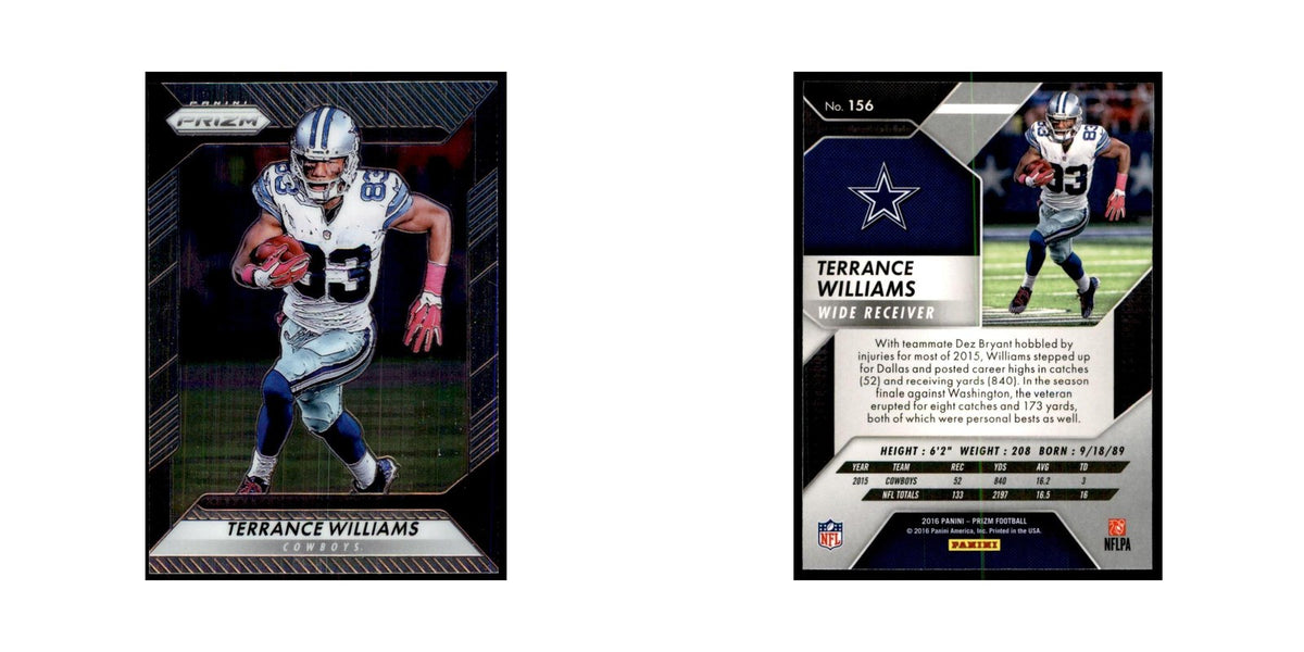 2016 Prizm Terrance Williams Football Cards #156