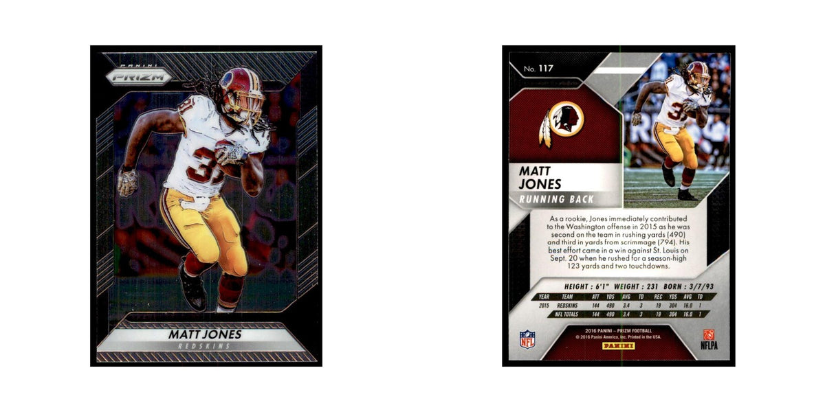 2016 Prizm Matt Jones Football Cards #117