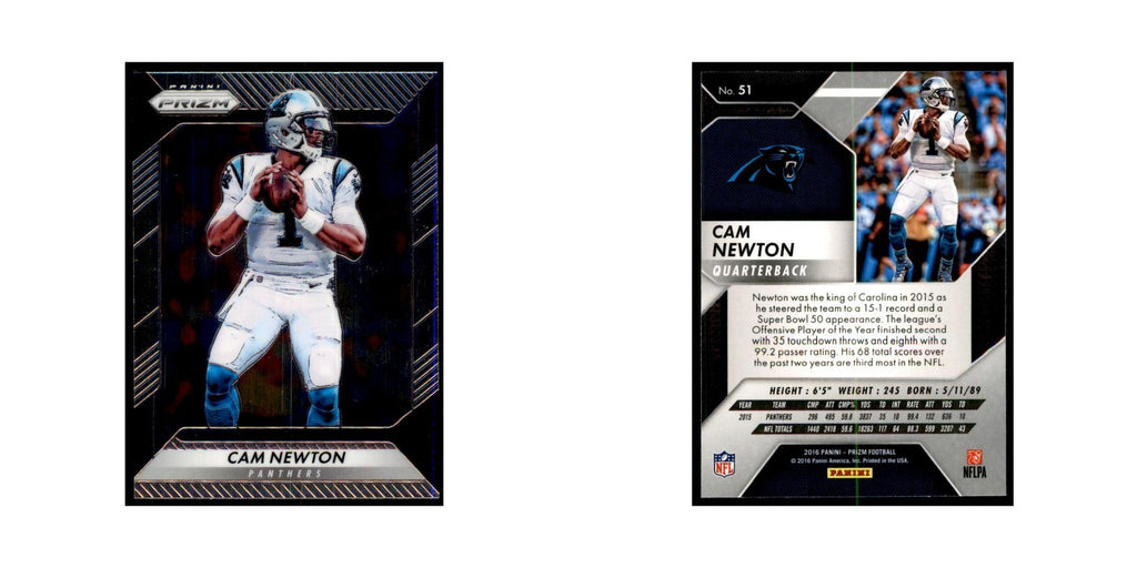 2016 Prizm Cam Newton Football Cards #51