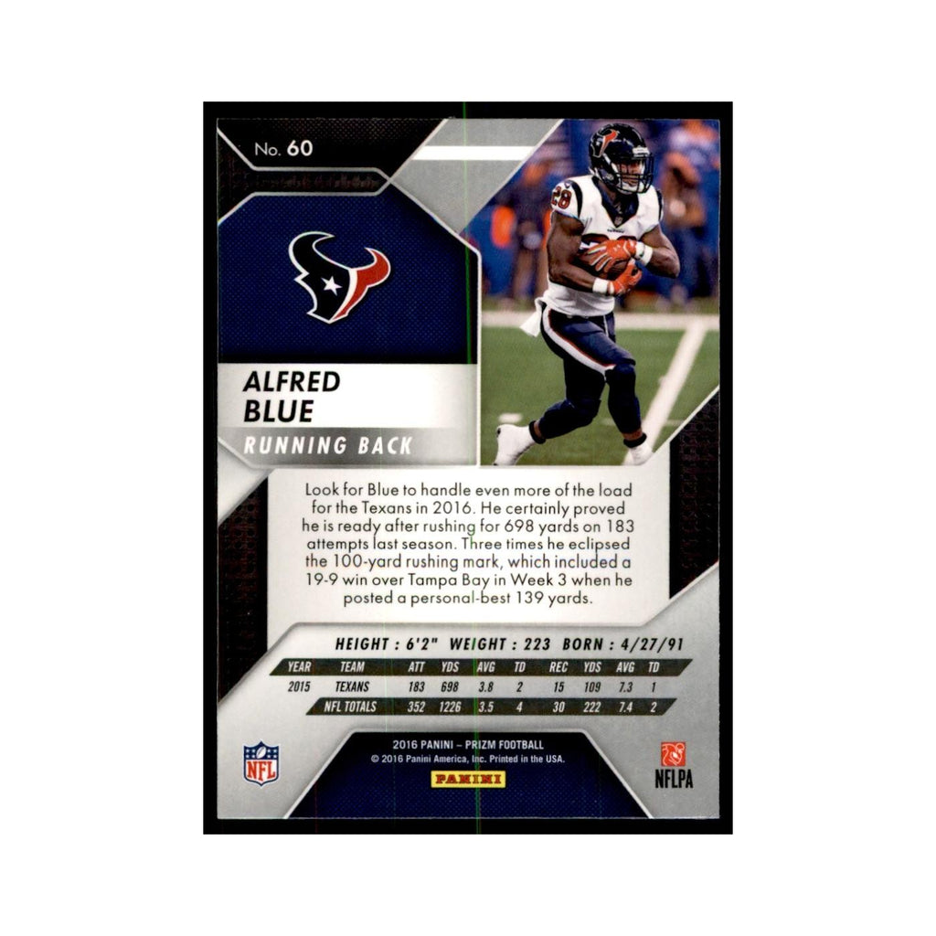 2016 Prizm Alfred Blue Football Cards #60