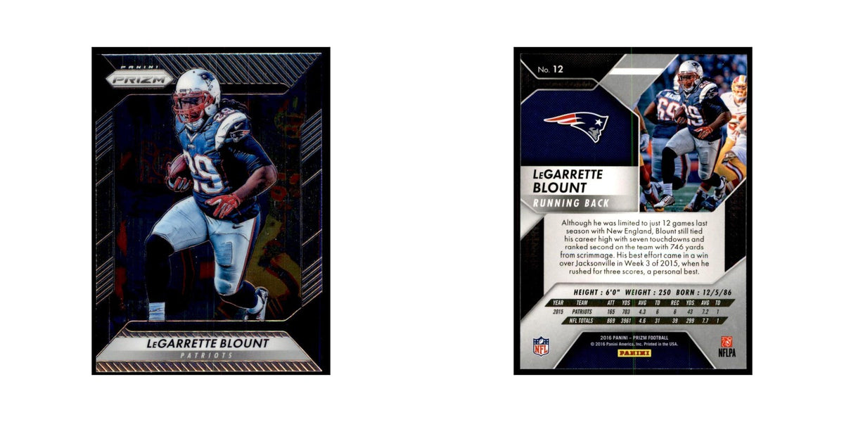 2016 Prizm LeGarrette Blount Football Cards #12