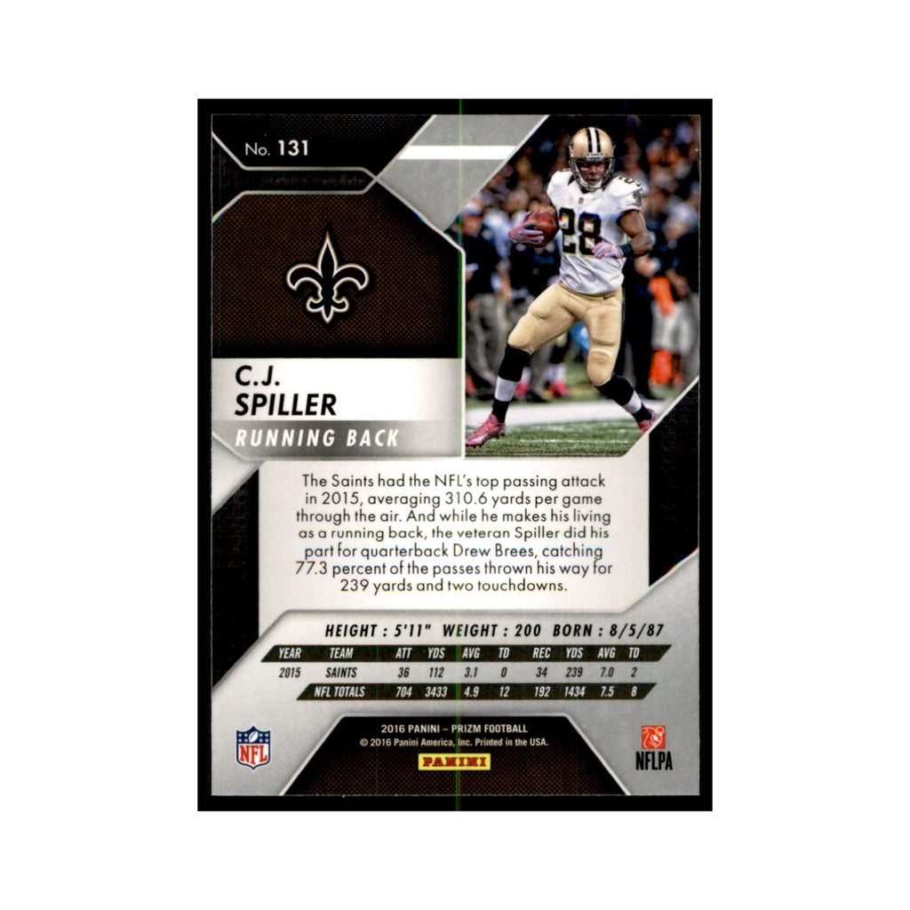 2016 Prizm C.J. Spiller Football Cards #131