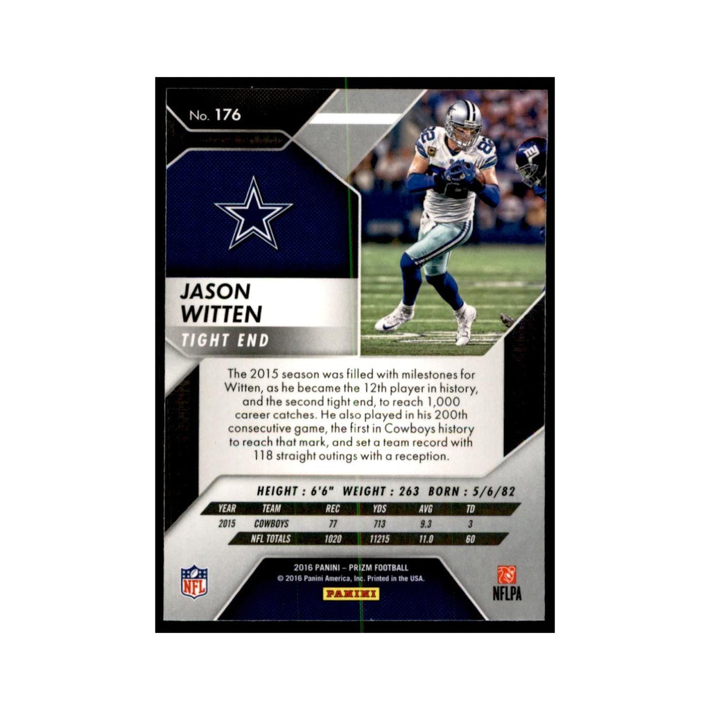 2016 Prizm Jason Witten Football Cards #176