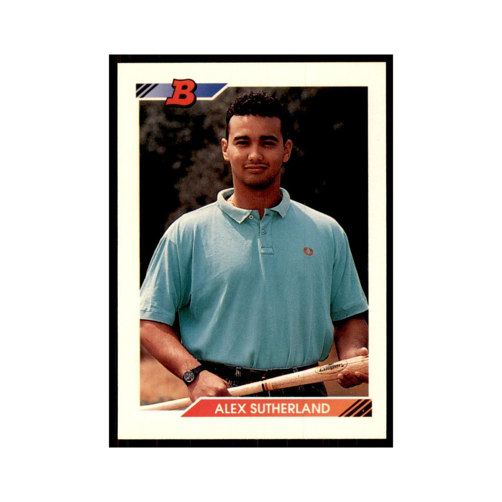 1992 Bowman Alex Sutherland Baseball Cards #123