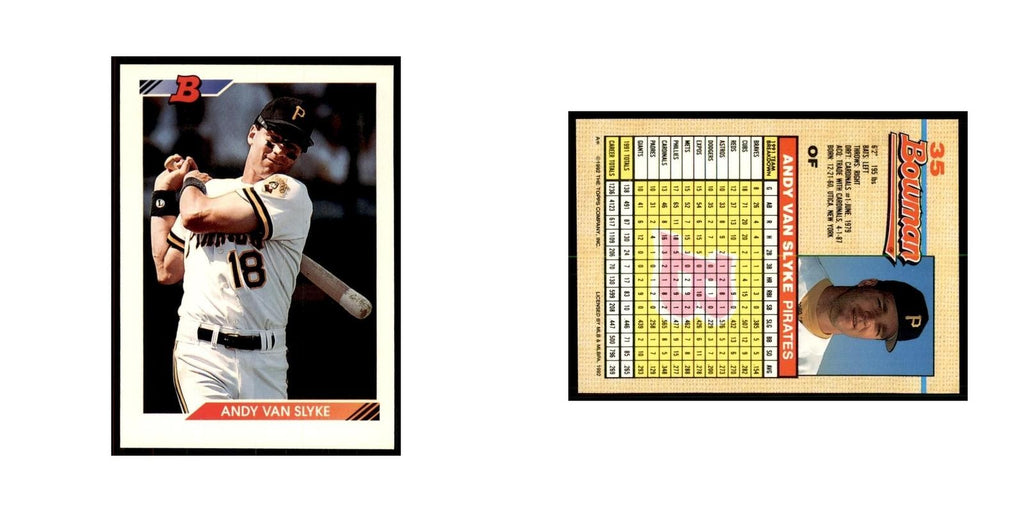 1992 Bowman Andy Van Slyke Baseball Cards #35