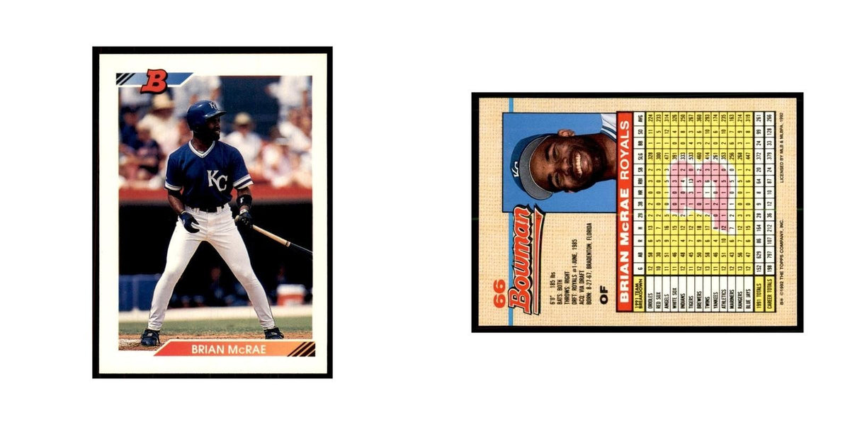1992 Bowman Brian McRae Baseball Cards #66
