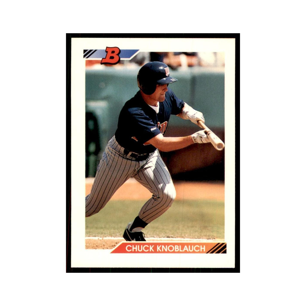 1992 Bowman Chuck Knoblauch Baseball Cards #24