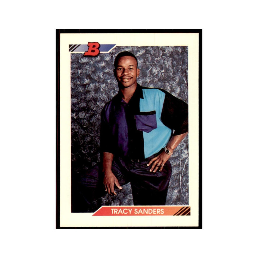1992 Bowman Tracy Sanders Baseball Cards #42